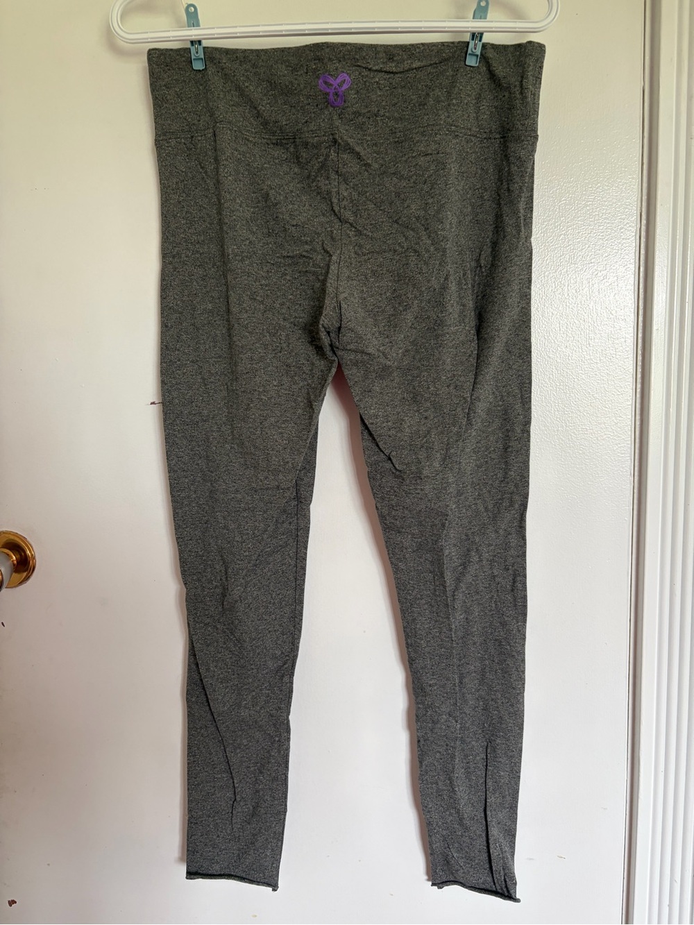 Gray High-Waist Leggings